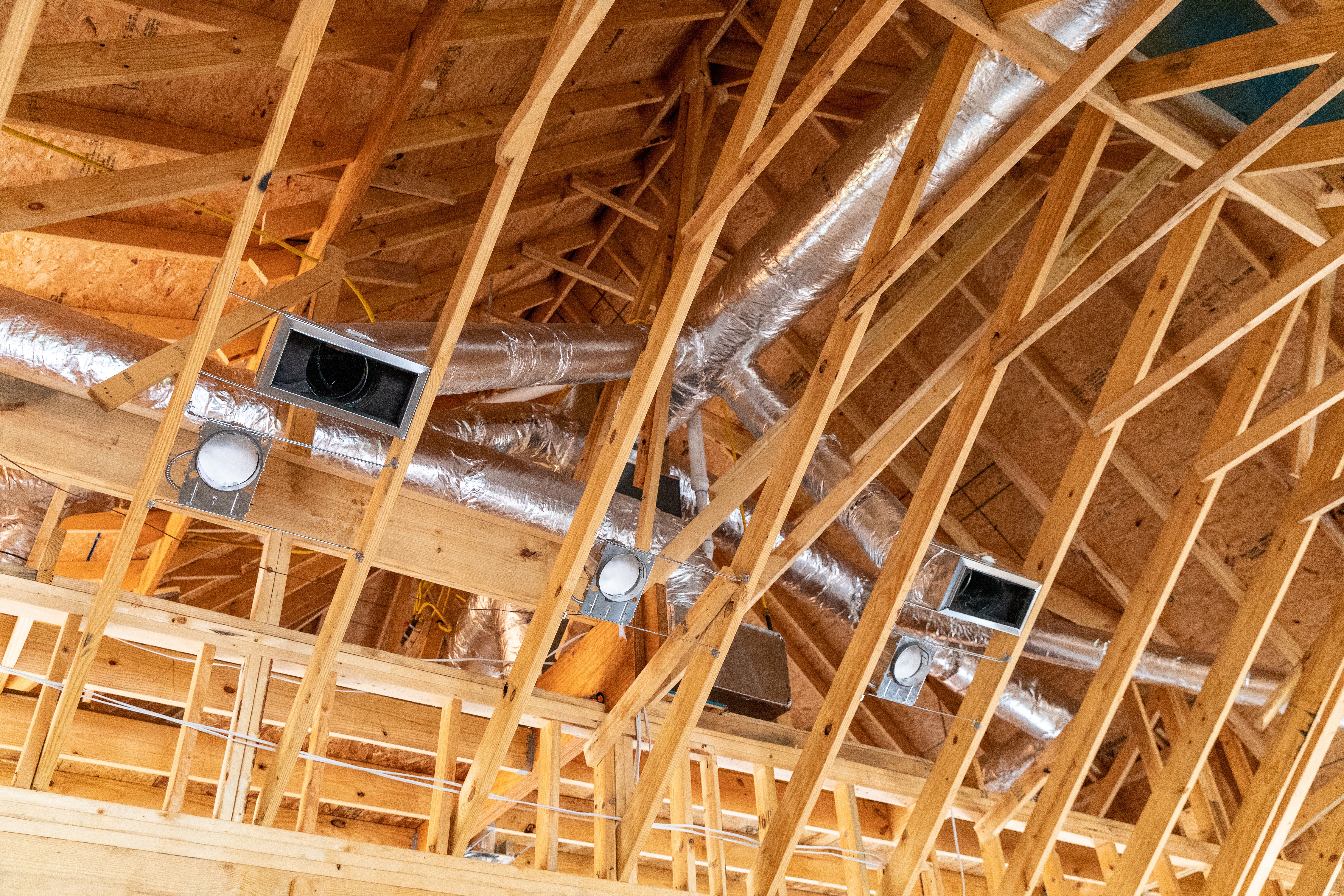 Ductwork replacement attic install · Orange County home
