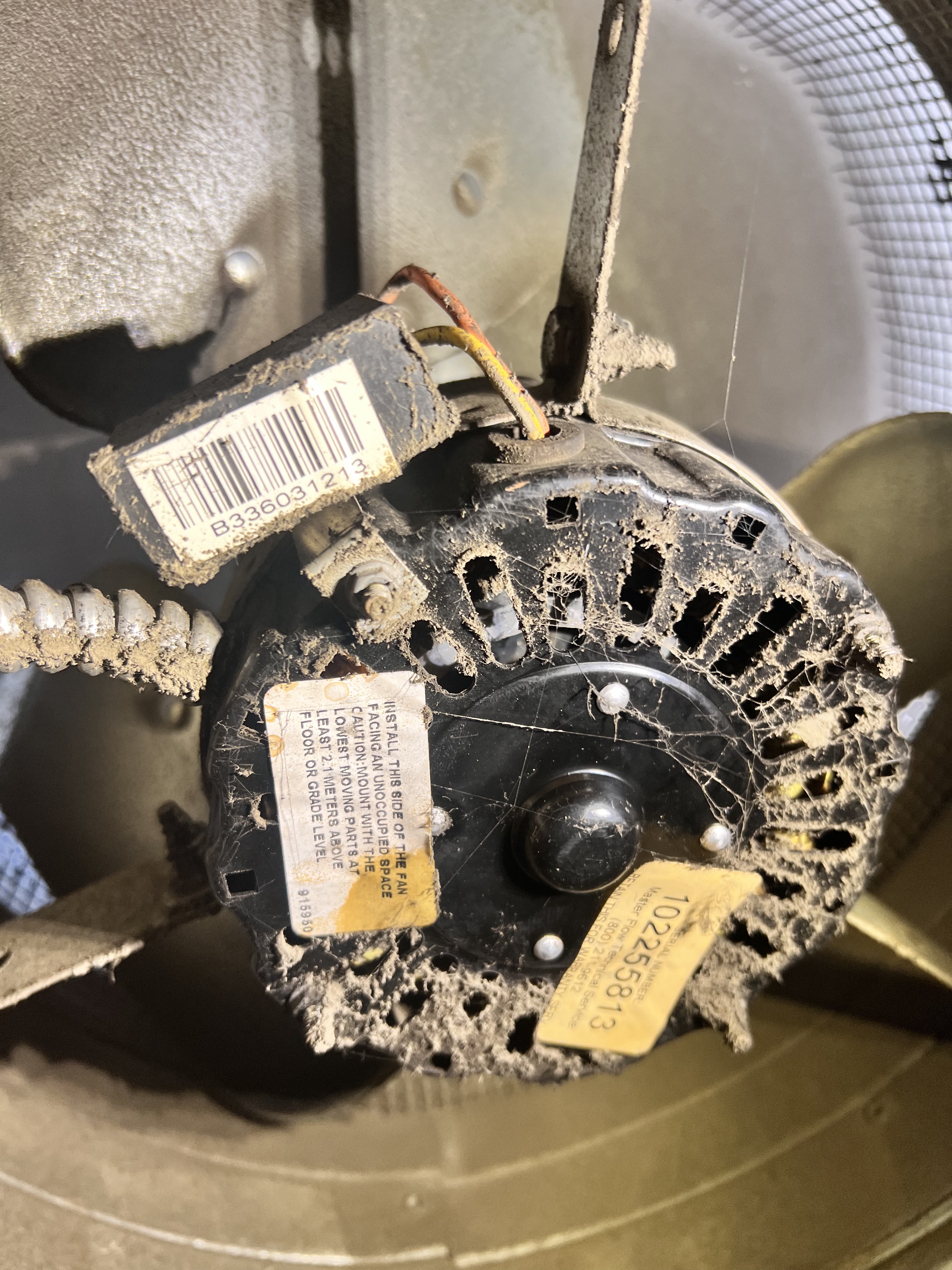 VORXS tune-up that uncovered a broken attic exhaust fan — high electric bill culprit identified and replaced