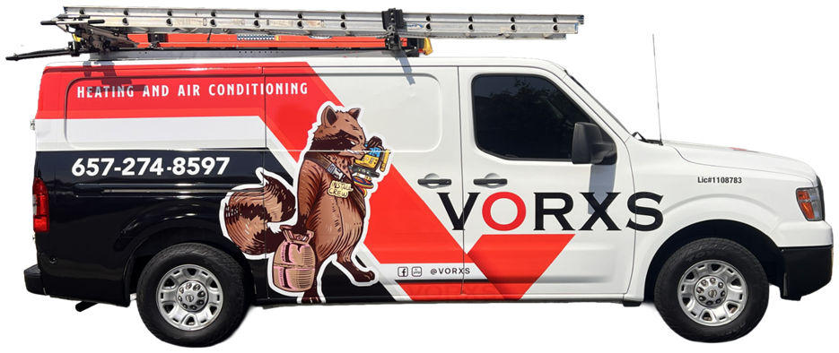 VORXS branded service van serving Orange County